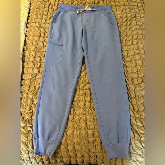 Figs Pants - Women’s figs Zamora Jogger Scrub Pants Size Small Seal Blue